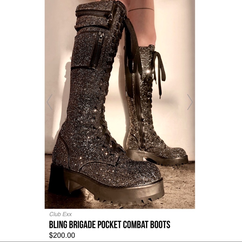 Dollskill Clubexx Bling Brigade boots SOLD OUT